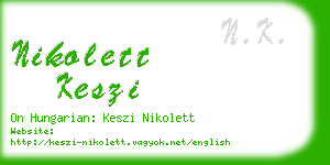 nikolett keszi business card